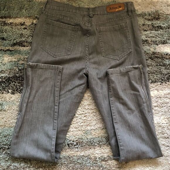 Allen B by Allen Schwartz gray jeans 30x29 - Picture 2 of 4
